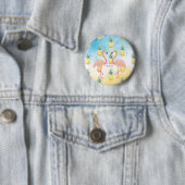 Sweet Girly Flamingo und Ananas Button (Beispiel)