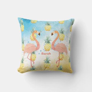 Sweet Girly Flamingo und Ananas Kissen