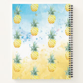 Sweet Girly Flamingo und Ananas Notizblock (Rückseite)