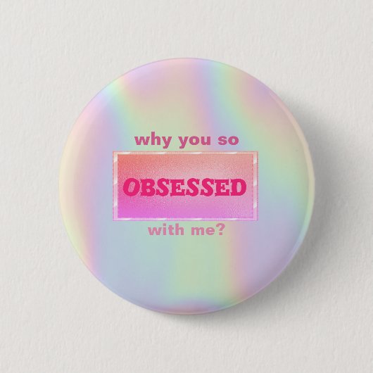 Sweet Girly Holographic Button (Vorderseite)