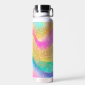 Sweet Glamour Rainbow Alcohol Ink Splash Trinkflasche (Rückseite)