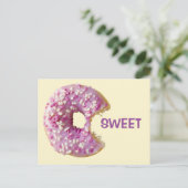 SWEET Glazed Donut Postkarte (Stehend Vorderseite)