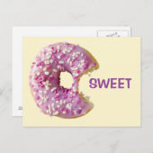 SWEET Glazed Donut Postkarte (Vorne/Hinten)