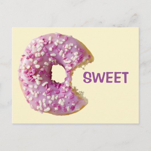 SWEET Glazed Donut Postkarte (Vorderseite)