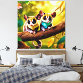 Sweet Glider Pair Design Leinwanddruck (Insitu (Schlafzimmer))