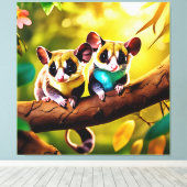 Sweet Glider Pair Design Leinwanddruck (Insitu (Holzboden))