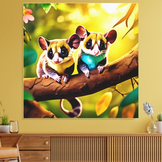 Sweet Glider Pair Design Leinwanddruck (Insitu (Wohnzimmer))