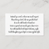 Sweet Gnome Babydusche Buchanfrage Begleitkarte (Rückseite)