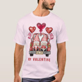 Sweet Gnome Couple in Truck Mein Valentine Unisex T-Shirt (Vorderseite)