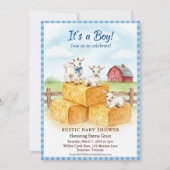 Sweet Goats Baby Shower Invitation Einladung (Vorderseite)