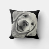 Sweet Golden Joy: Pixar-Style Puppy Friends Kissen (Vorderseite)