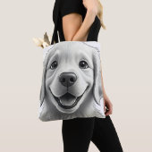 Sweet Golden Joy: Pixar-Style Puppy Friends Tasche (Von Nahem)