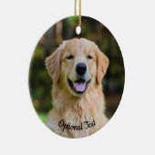 Sweet Golden Retriever Dog Keramik Ornament (Rechts)