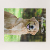 Sweet Golden Retriever Dog Puzzle (Horizontal)