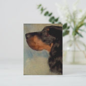 Sweet Gordon Setter Postkarte (Stehend Vorderseite)