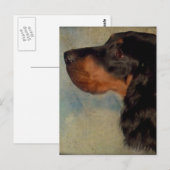 Sweet Gordon Setter Postkarte (Vorne/Hinten)
