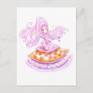 Sweet Gothic Lolita Japanischer Stil Harajuku Mang Postkarte