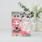 Sweet Gothic Party Einladungspostkarte (Stehend Vorderseite)