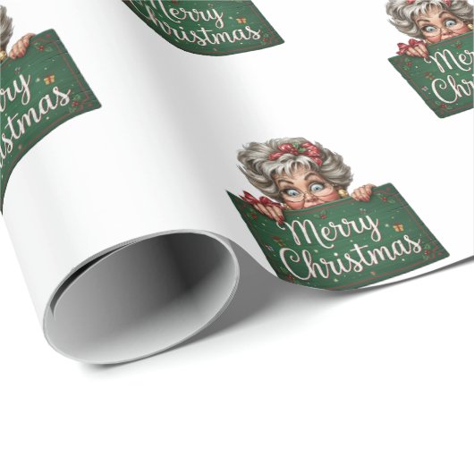 Sweet Grandparent Holding Geschenkpapier (Rolleneckpunkt)