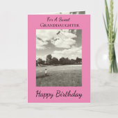 Sweet Grandtochter Folge deinen Träumen Geburtstag Karte (Vorderseite)