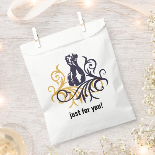 Sweet Great Dane Herzinfarktbeutel Geschenktütchen (Ausgeschnitten)