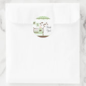Sweet Green Baby RoomDanke Sticker (Tasche)