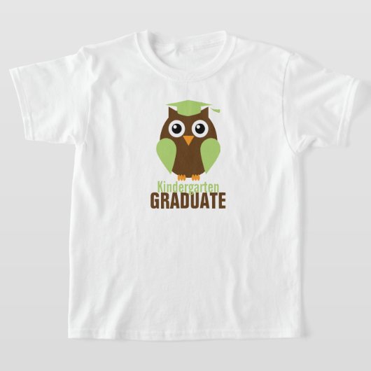 Sweet Green Owl Kindergarten T-Shirt (Ablage )