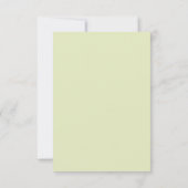 Sweet Green Owl Klasse Valentine Cards Einladung (Rückseite)