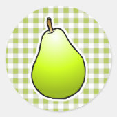 Sweet Green Pear Runder Aufkleber (Vorderseite)