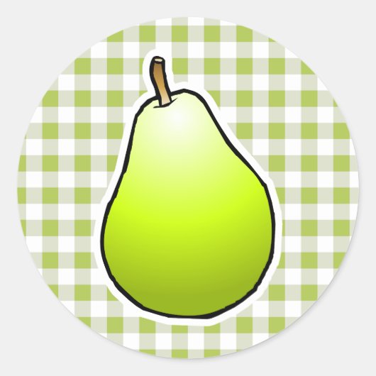 Sweet Green Pear Runder Aufkleber (Vorderseite)