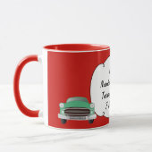 Sweet Green Retro Car Baby Boy Geschenke Tasse (Links)
