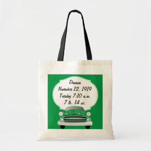 Sweet Green Retro Car Baby Boy Geschenke Tragetasche