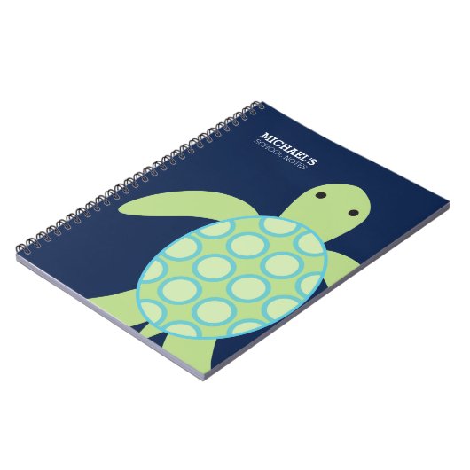 Sweet Green Turtle Notizblock (Linke Seite)