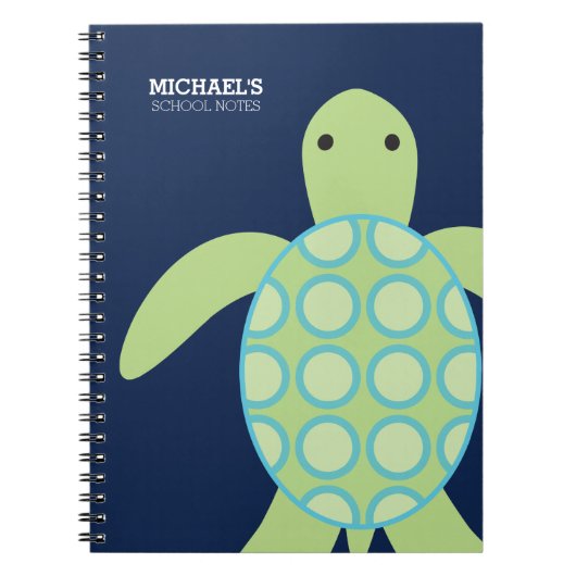 Sweet Green Turtle Notizblock (Vorderseite)