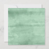 Sweet Greenery Bloral Taufe Einladung (Rückseite)