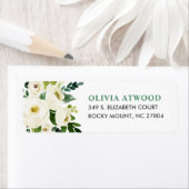 Sweet Greenery Floral Rücksendeadressen-Aufkleber (Insitu)