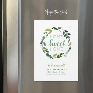 Sweet Greenery Magnetic New Address Ankündigung