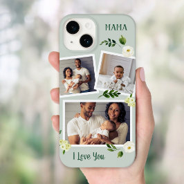 Sweet Greenery Mama Custom Foto Gift Case-Mate iPhone 14 Hülle