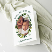 Sweet Greenery Mother's Day Foto Card für Mama Karte