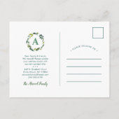 Sweet Greenery New Address Moving Ankündigung (Rückseite)