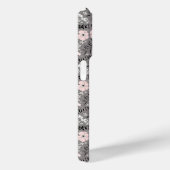 Sweet Grey Pink White Whimsical Pattern Blume Case-Mate iPhone Hülle (Rückseite / Rechts)