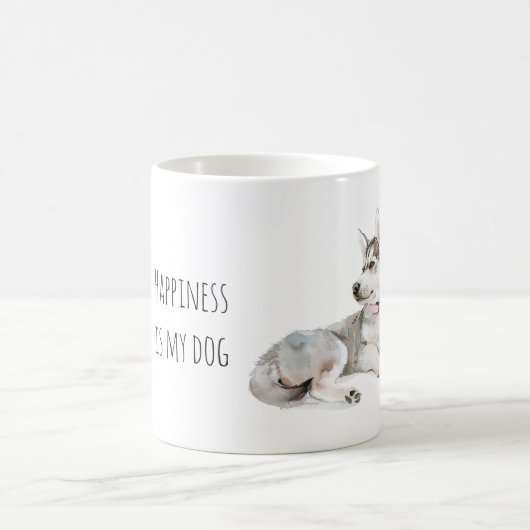 Sweet Grey Puppy Dog Kaffeetasse (Mittel)
