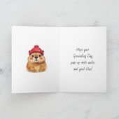 Sweet Groundhog Day | Peek-a-boo Poem Karte (Innenseite)