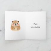 Sweet Groundhog Day Poem Karte (Innenseite)