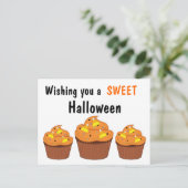 Sweet Halloween Cupcakes Postkarte (Stehend Vorderseite)