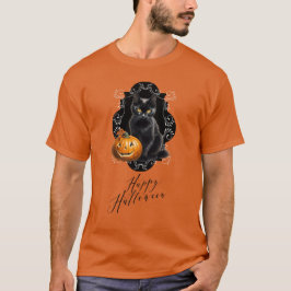 Sweet Halloween Kitten und Jack o'Lantern T-Shirt