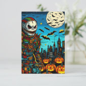 Sweet Halloween mit dir Dankeskarte (Stehend Vorderseite)