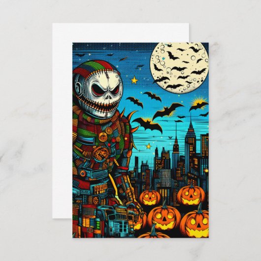 Sweet Halloween mit dir Dankeskarte (Vorne/Hinten)