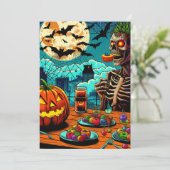 Sweet Halloween mit dir Feiertagskarte (Stehend Vorderseite)