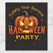 Sweet Halloween mit dir Weinetikett (Einzelnes Label)